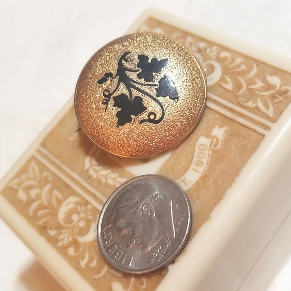 1800s Victorian Taille d'Eparne Gold Filled Pendant Brooch - Picture 2 of 5